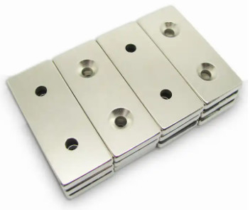 OEM Ndfeb N45 magnes blokowy prostokątne magnesy z łbem stożkowym